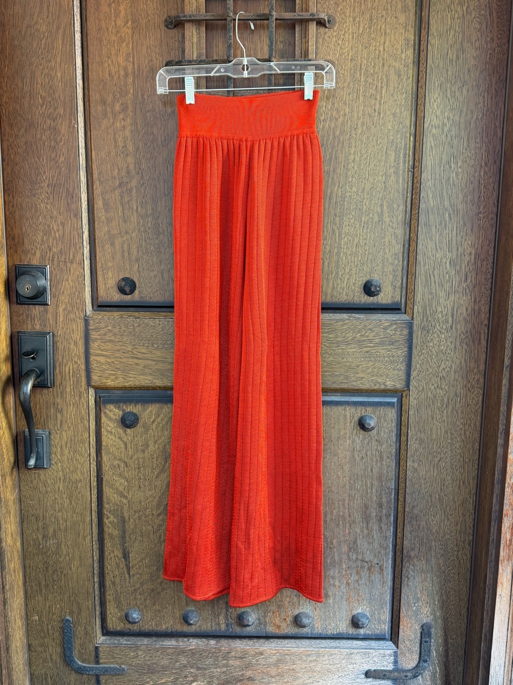 Andrea Jovine Orange  Long Straight Pants   Size XS